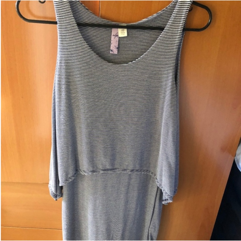 Blue and white striped dress Size XS.